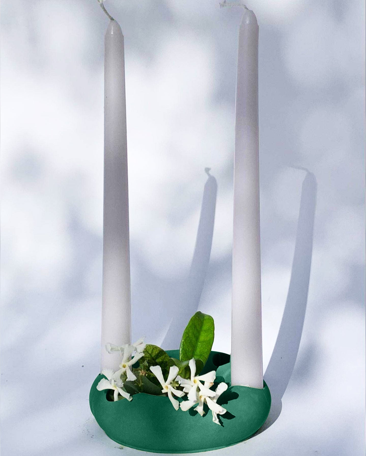 EMERALD LUNATION CANDLE HOLDER