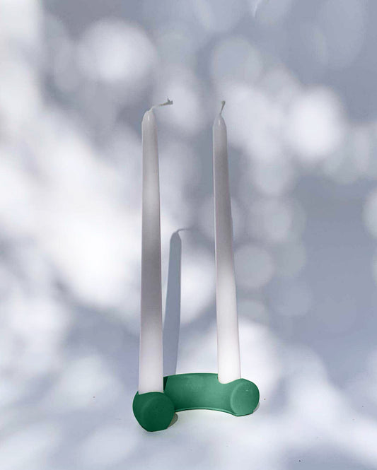 EMERALD LUNATION CANDLE HOLDER