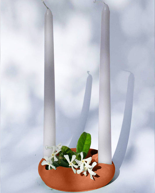 APRICOT LUNATION CANDLE HOLDER