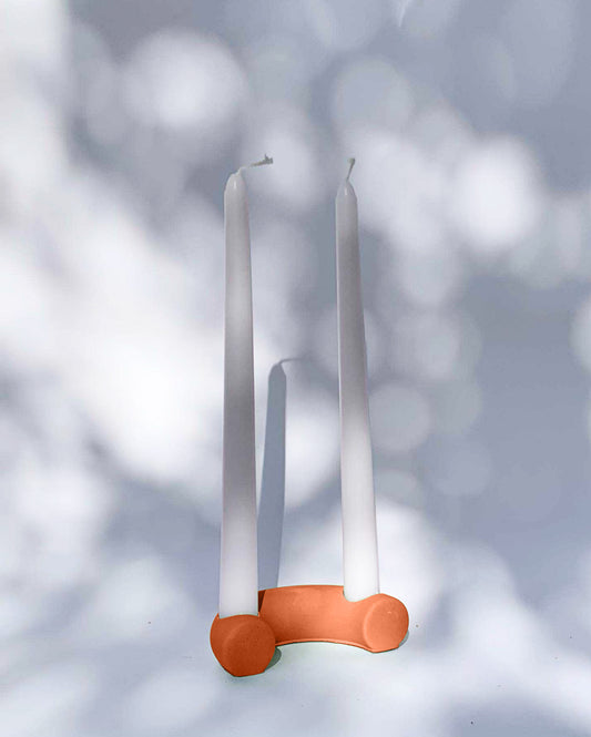 APRICOT LUNATION CANDLE HOLDER