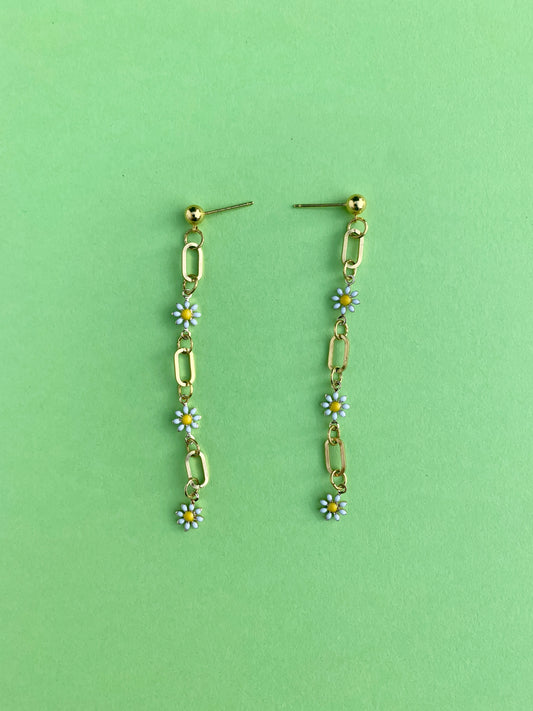 DAISY CHAIN CHOKER + DROP EARRINGS