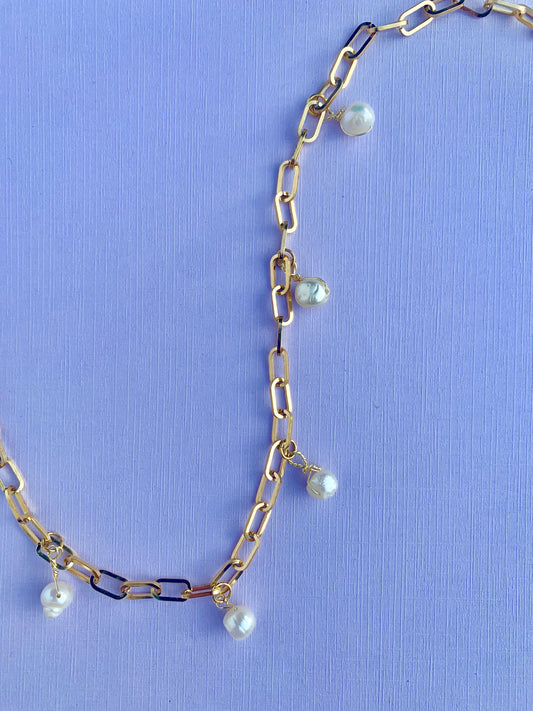 VENUS CHOKER + DROP EARRINGS